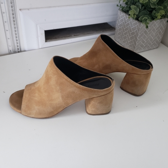 Rebecca Minkoff Brown Suede Platform Sandal - Picture 5 of 8